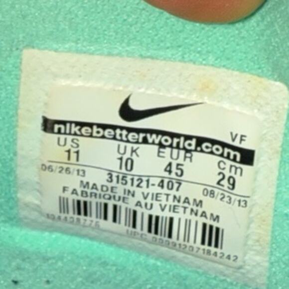 2013 Nike Air Force 1 High Brave Blue Cherrywood main image 8